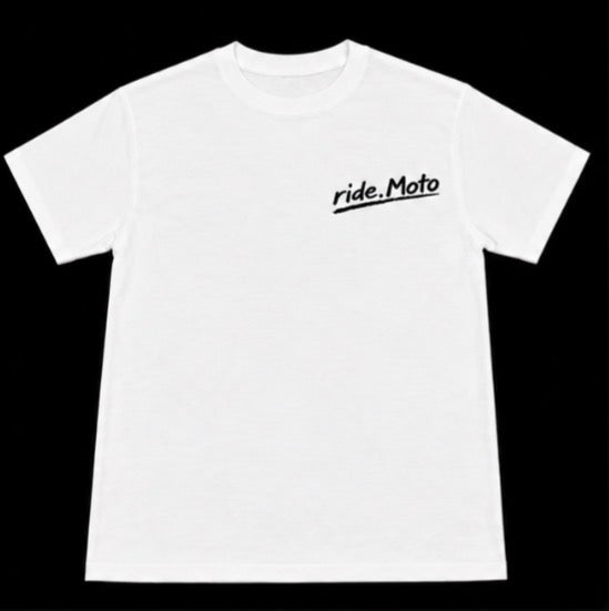 ride.Moto white tee